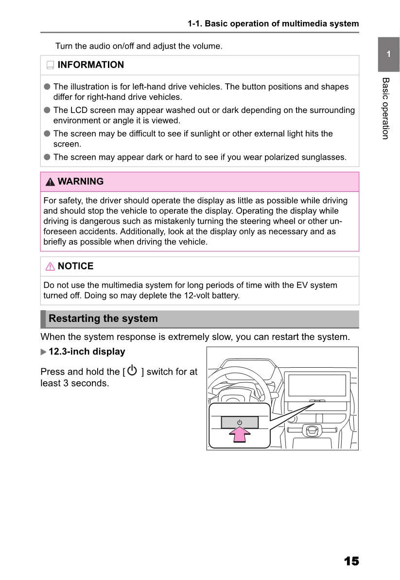 Toyota bZ4X Multimedia Gebruikershandleiding 2022 - 2023