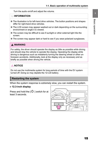 Toyota bZ4X Multimedia Gebruikershandleiding 2022 - 2023