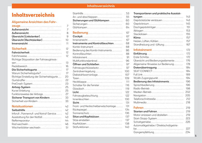 2020-2023 Seat Ateca Owner's Manual | German