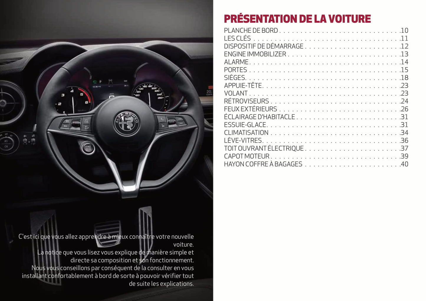 2018-2019 Alfa Romeo Stelvio Bedienungsanleitung | Französisch