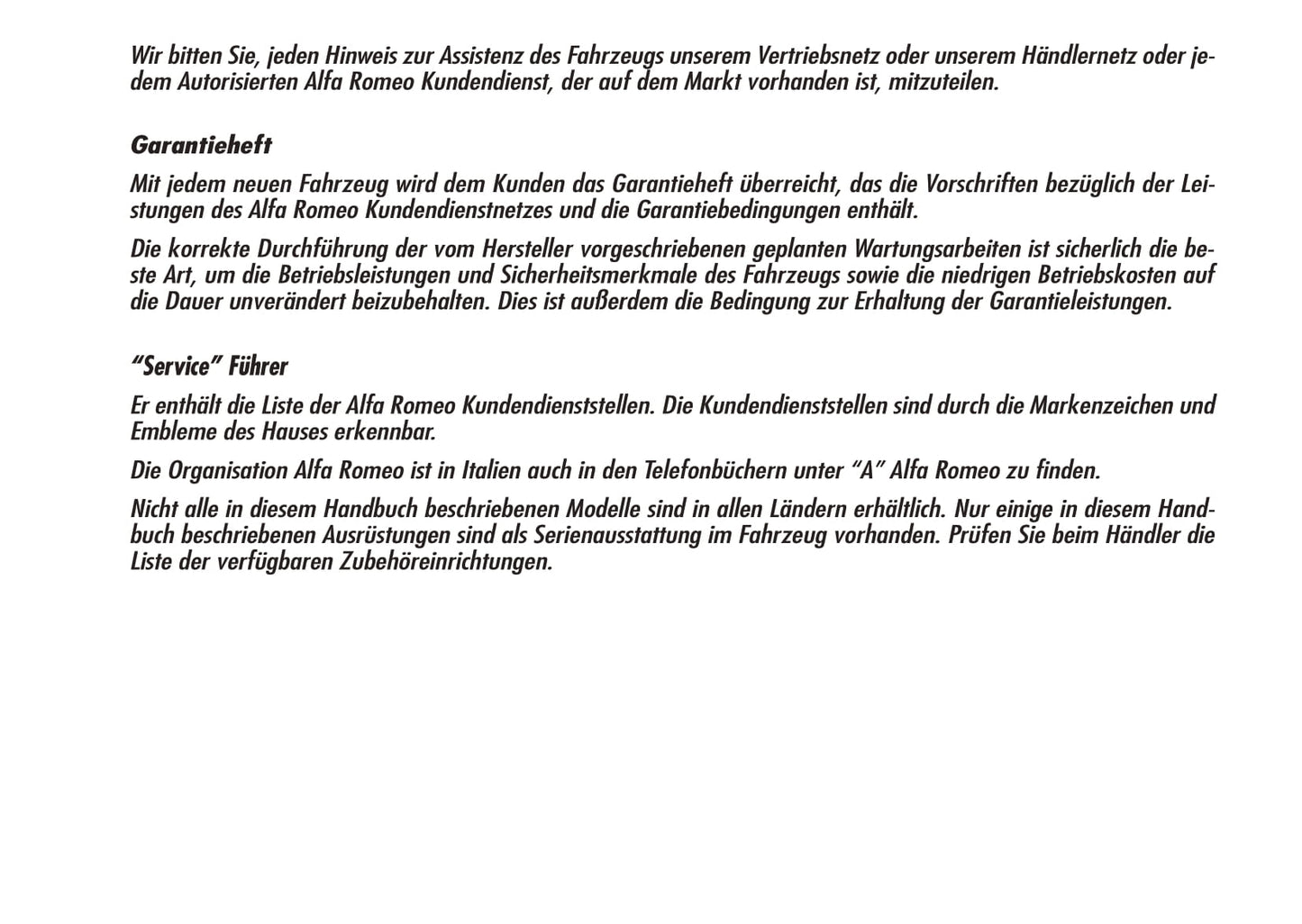 2009-2012 Alfa Romeo Brera Owner's Manual | German