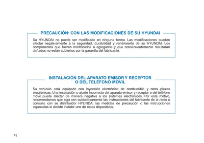 2018-2019 Hyundai Tucson Bedienungsanleitung | Spanisch