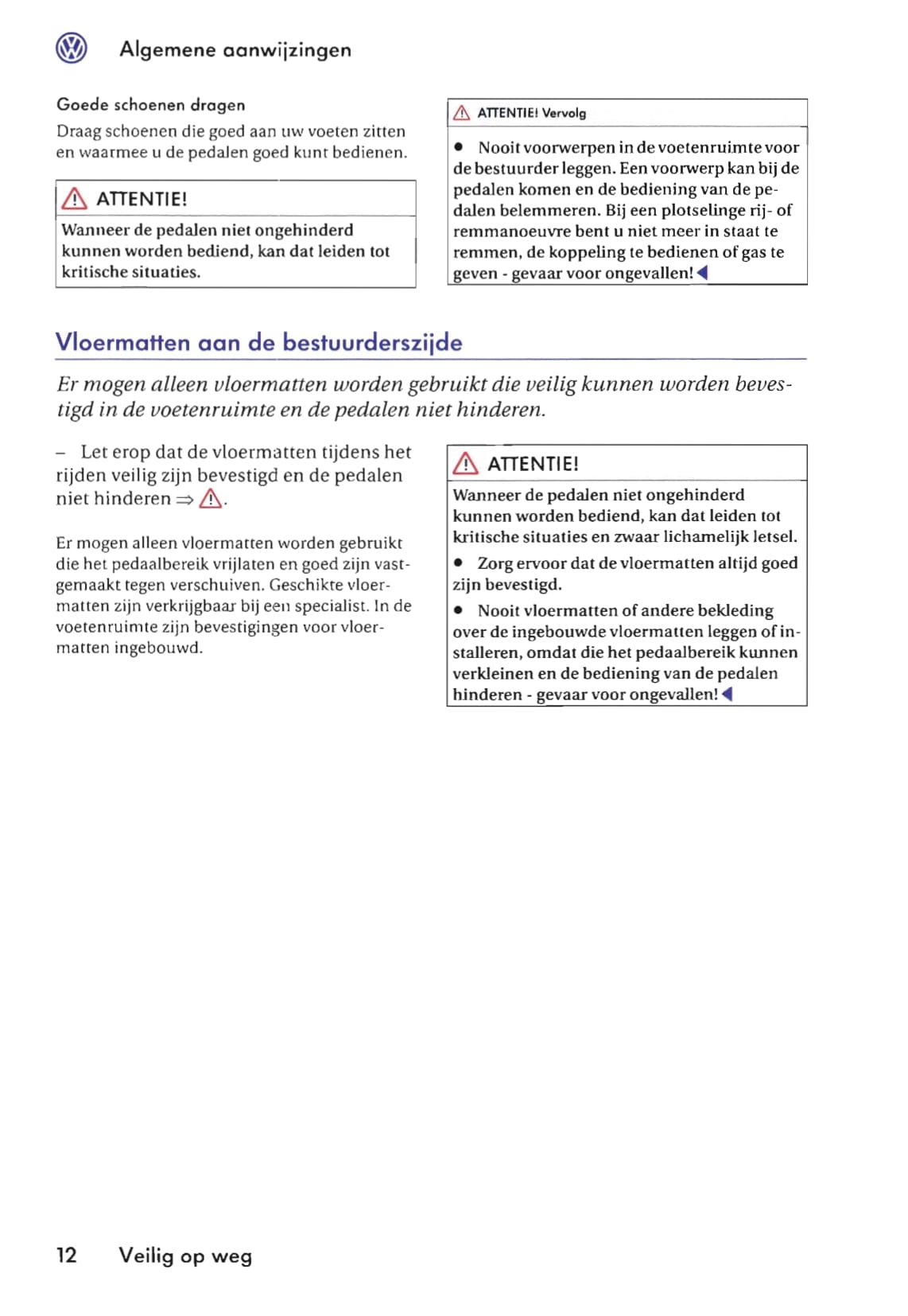 2009-2016 Volkswagen Caravelle/Multivan/Transporter Manuel du propriétaire | Néerlandais