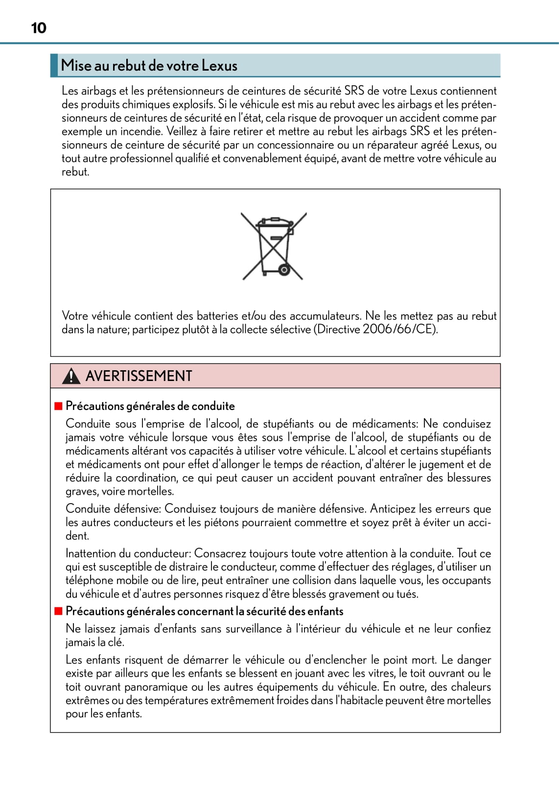 2015-2016 Lexus RX 450h Owner's Manual | French