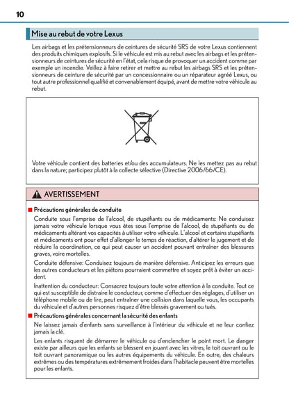 2015-2016 Lexus RX 450h Owner's Manual | French