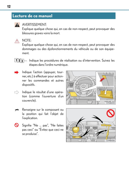 2015-2016 Lexus RX 450h Owner's Manual | French