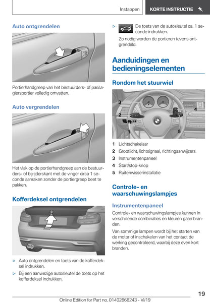 2019 BMW 2 Series Gebruikershandleiding | Nederlands