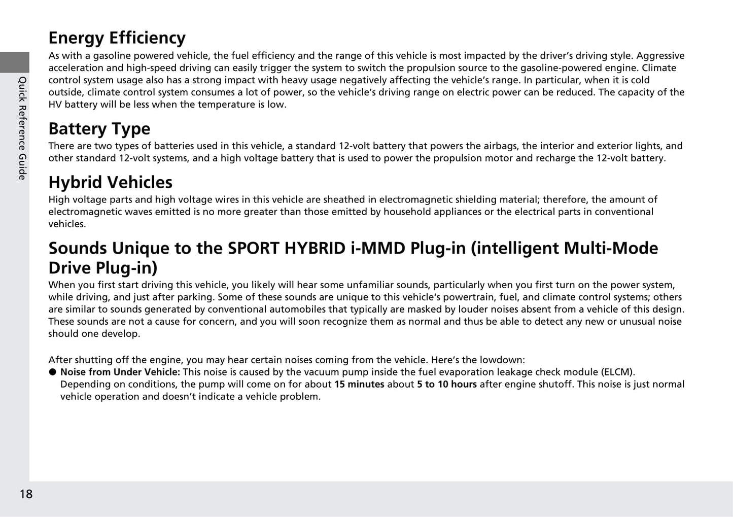 2021 Honda Clarity Plug-in Hybrid Bedienungsanleitung | Englisch