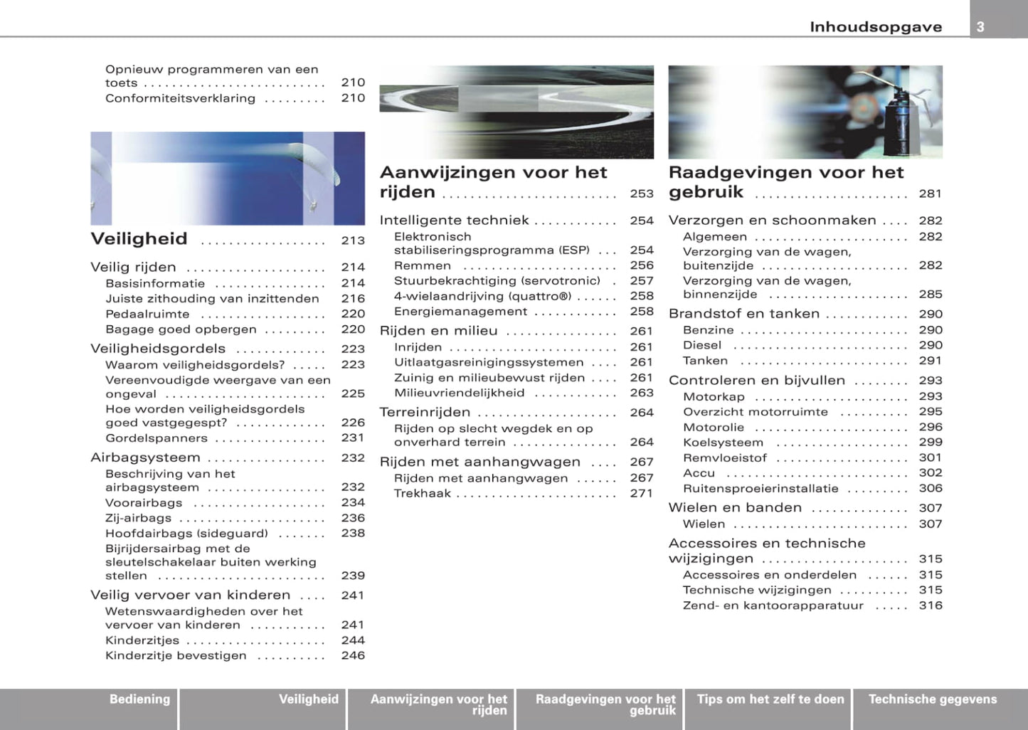 2006-2009 Audi Q7 Gebruikershandleiding | Nederlands