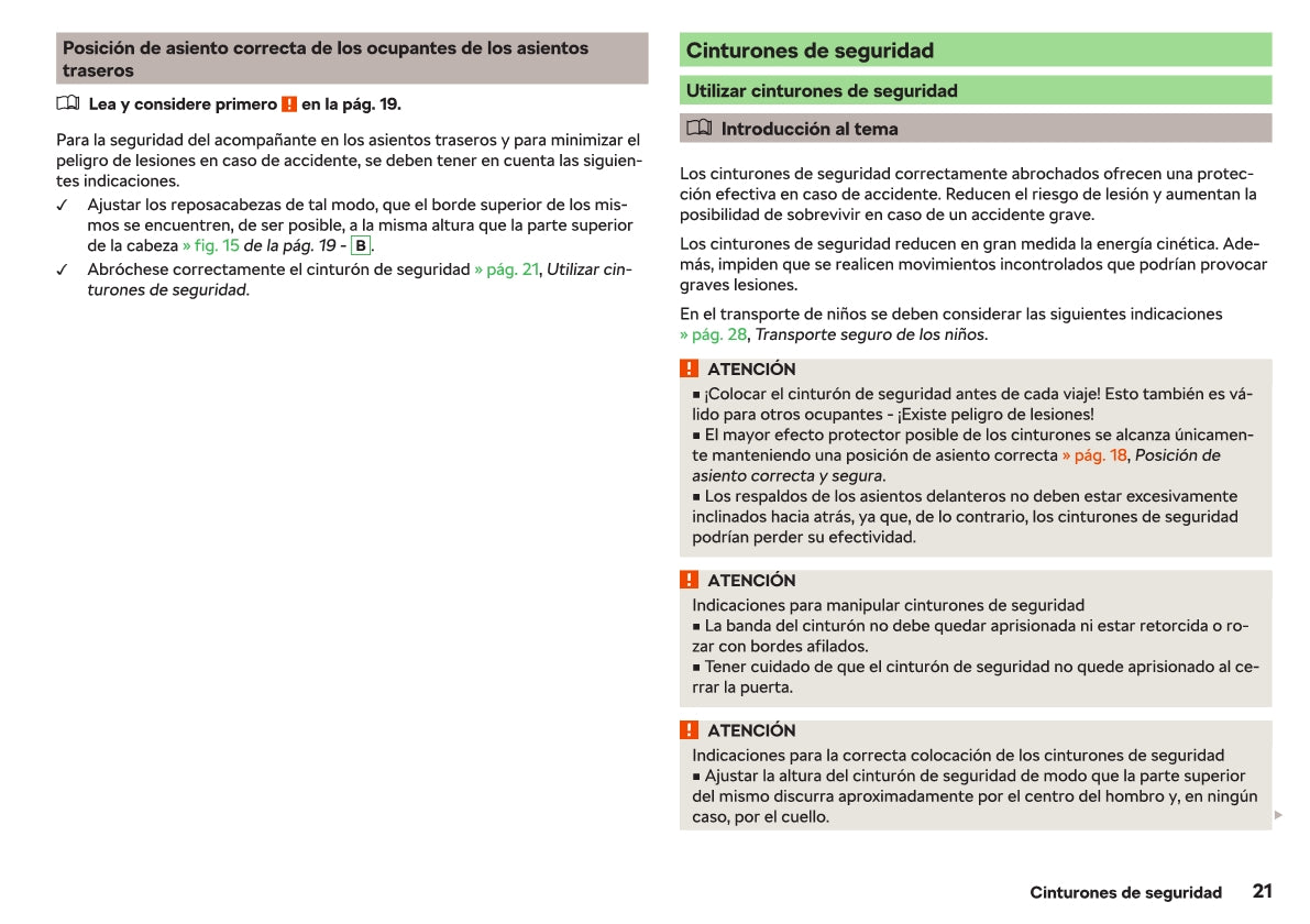 2018-2019 Skoda Rapid Owner's Manual | Spanish