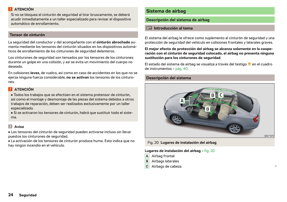 2018-2019 Skoda Rapid Owner's Manual | Spanish