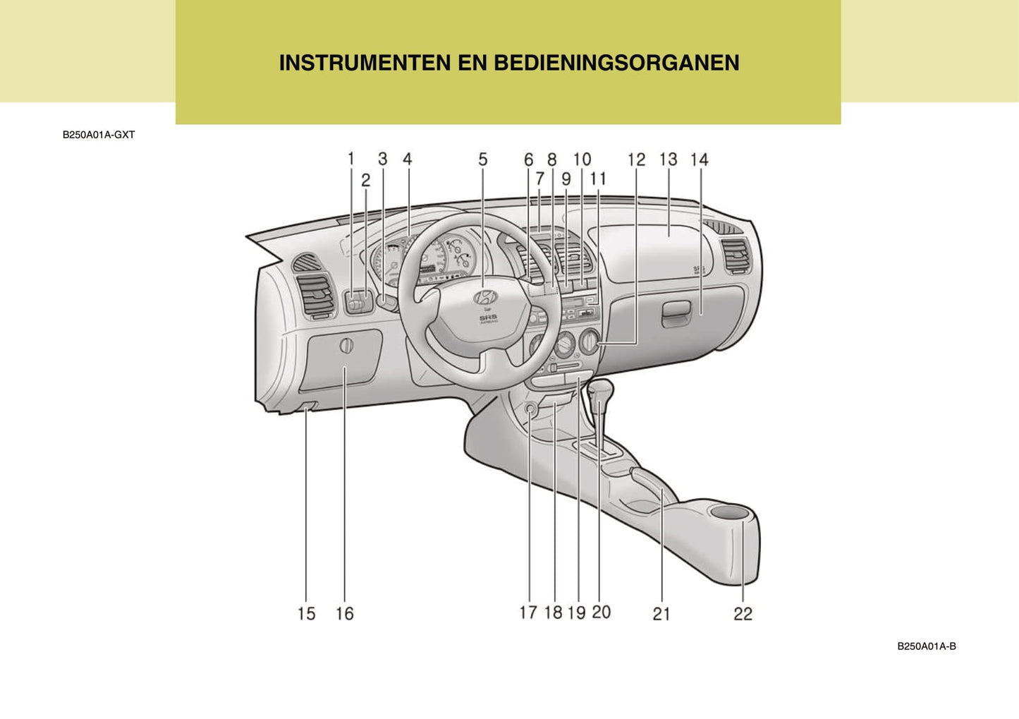 2004-2005 Hyundai Accent Owner's Manual | Dutch