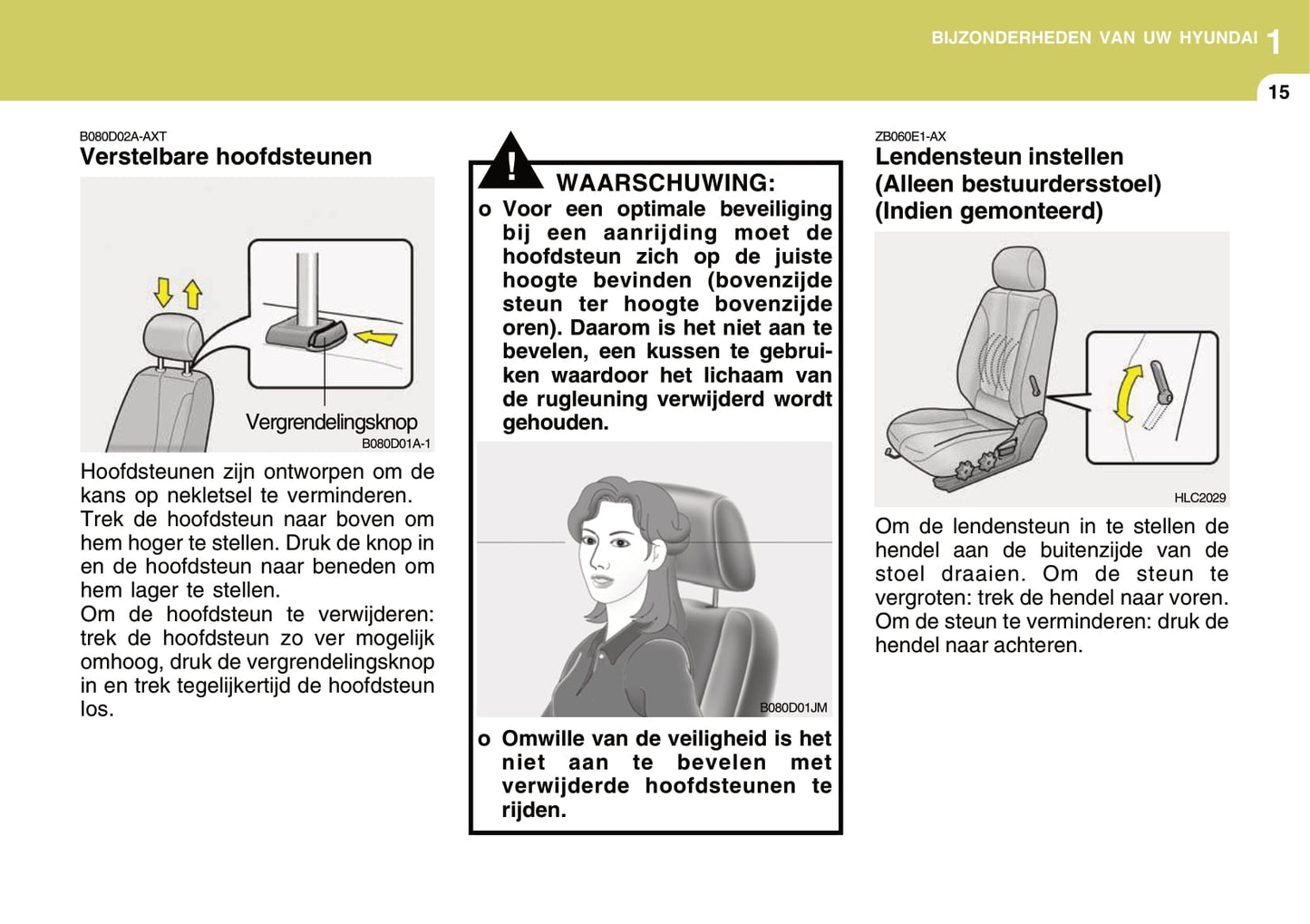 2004-2005 Hyundai Accent Owner's Manual | Dutch