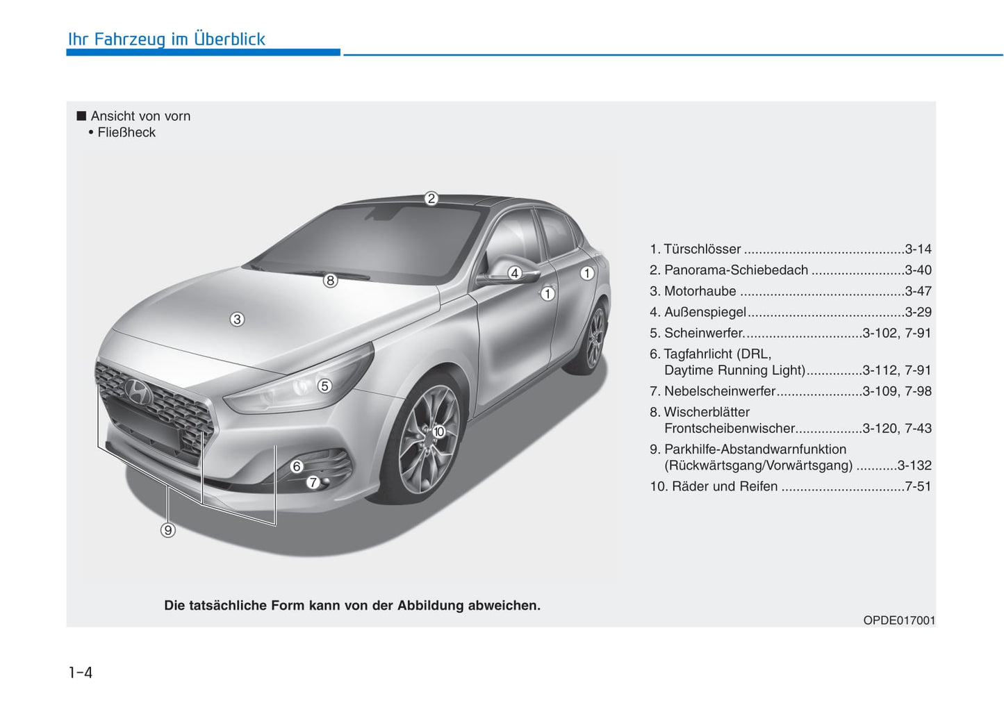 2017-2020 Hyundai i30 Manuel du propriétaire | Allemand
