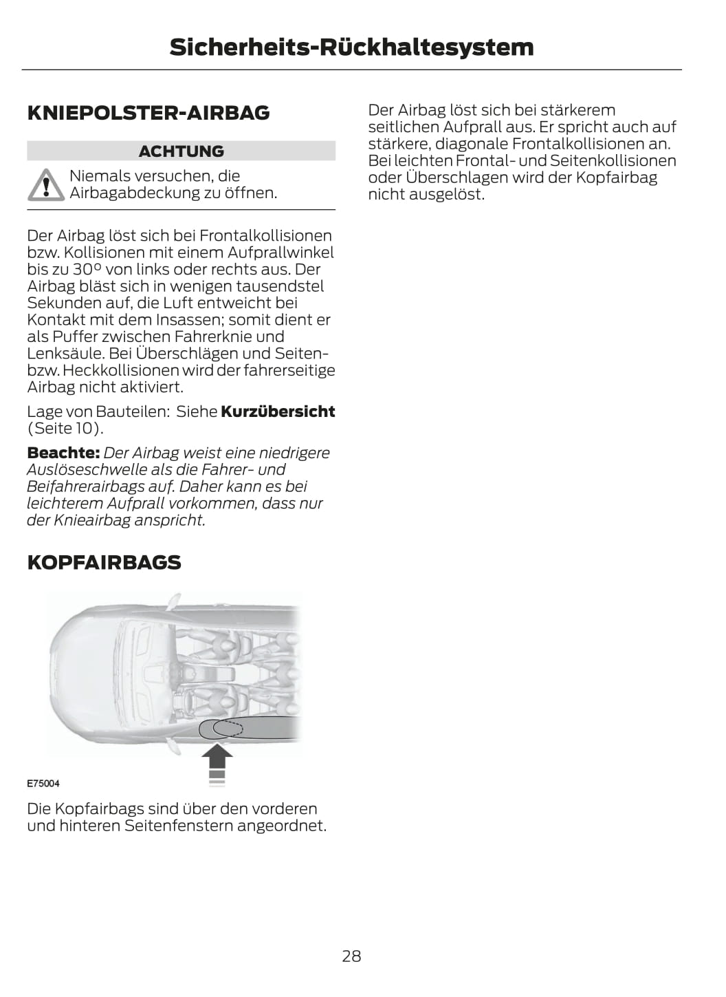 2012-2013 Ford Fiesta Owner's Manual | German