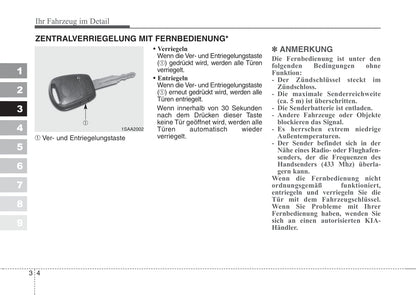 2004-2007 Kia Picanto Manuel du propriétaire | Allemand