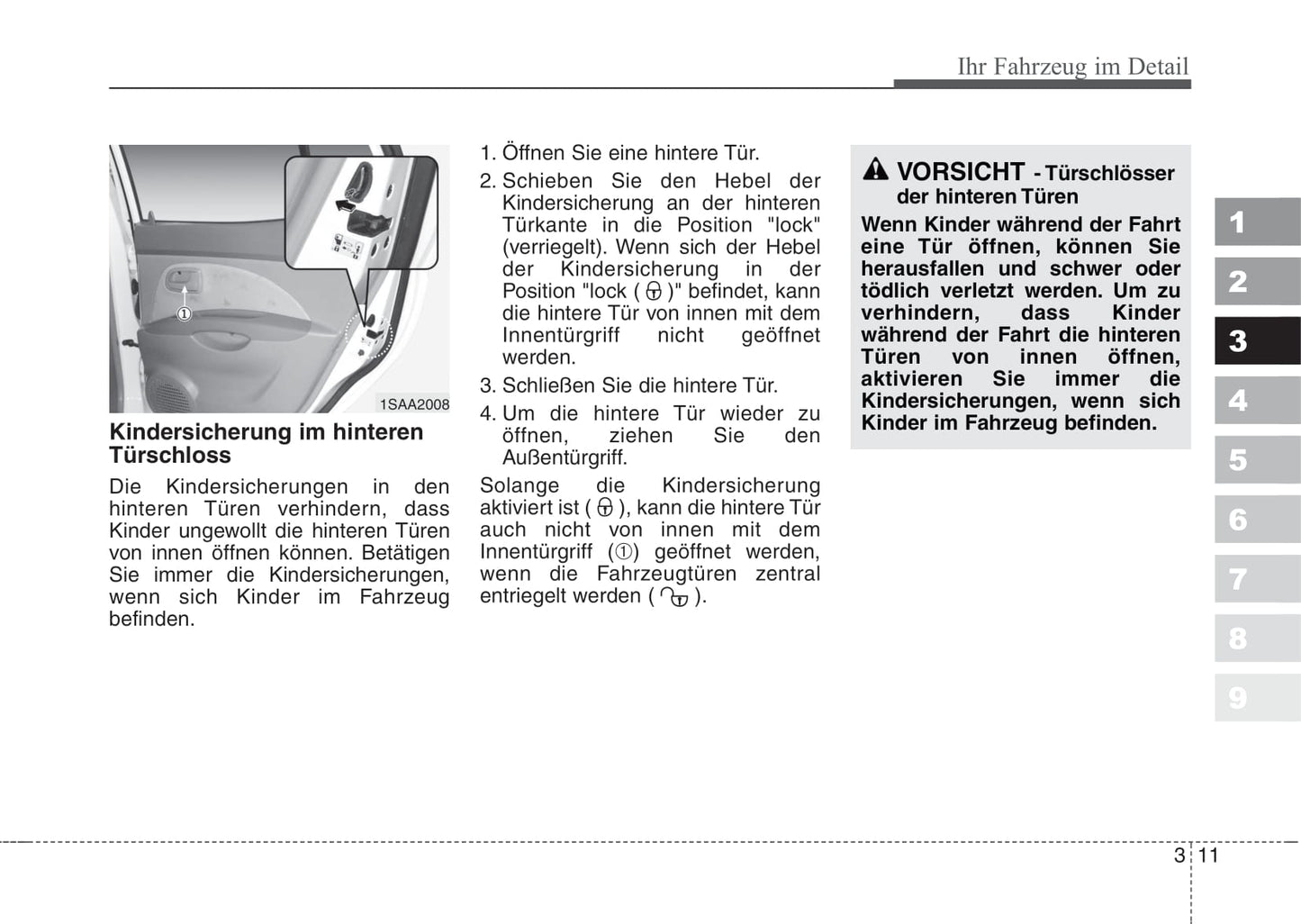 2004-2007 Kia Picanto Manuel du propriétaire | Allemand