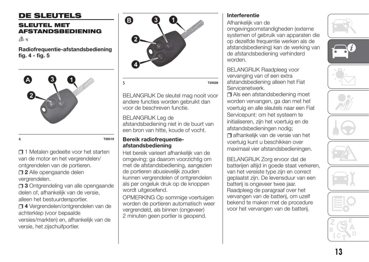 2016-2017 Fiat Talento Owner's Manual | Dutch