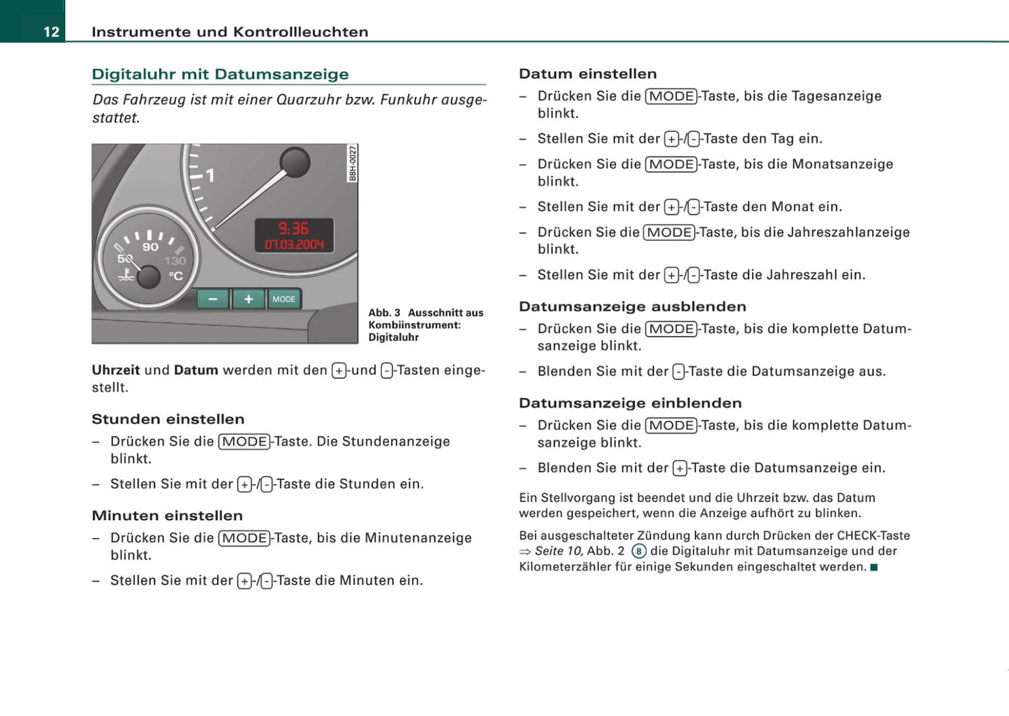 2005-2008 Audi A4 Manuel du propriétaire | Allemand