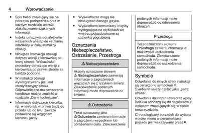 2018 Opel Karl Owner's Manual | Polish