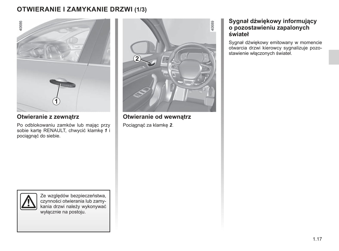 2018-2019 Renault Mégane Bedienungsanleitung | Polnisch