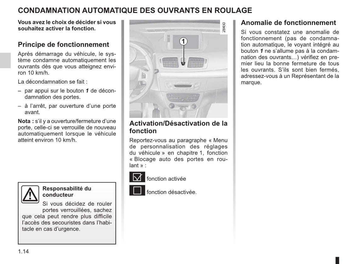 2010-2011 Renault Mégane Owner's Manual | French