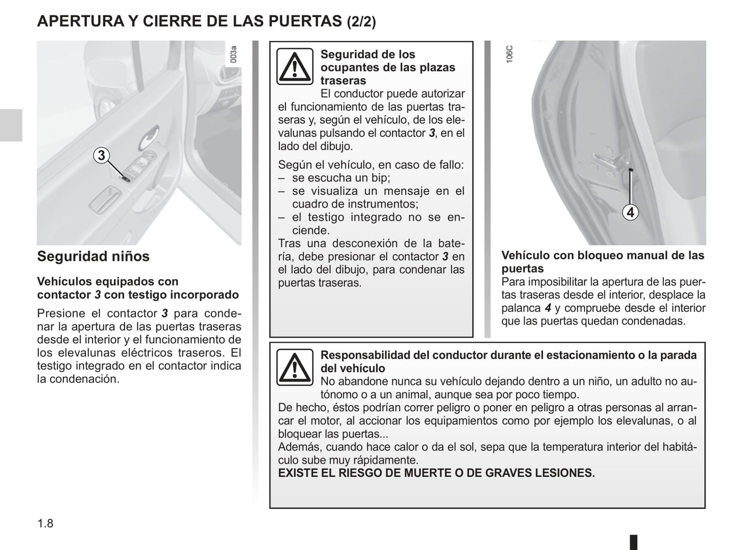 2012-2013 Renault Modus/Grand Modus Owner's Manual | Spanish