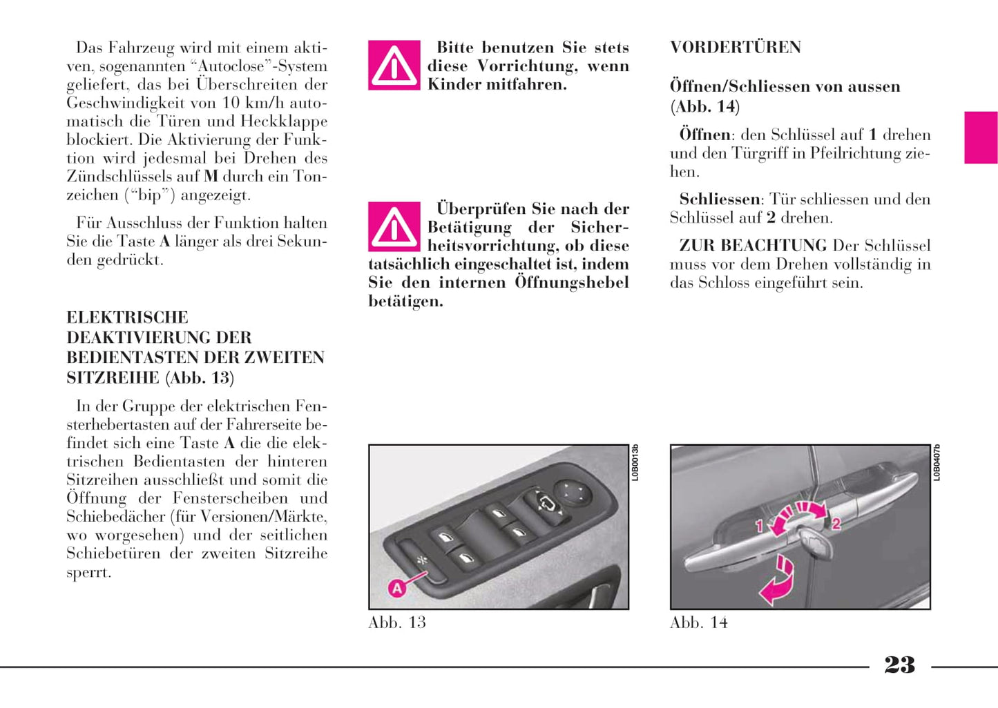 2008-2011 Lancia Phedra Bedienungsanleitung | Deutsch