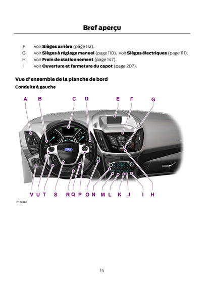 2014-2015 Ford Kuga Manuel du propriétaire | Français