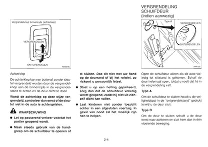 1997 Nissan Serena Gebruikershandleiding | Nederlands
