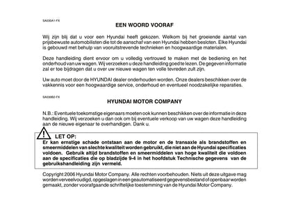 2002-2008 Hyundai Matrix Manuel du propriétaire | Néerlandais