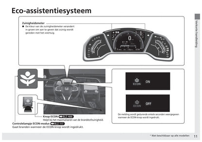 2017-2022 Honda Civic Sedan Diesel Bedienungsanleitung | Niederländisch