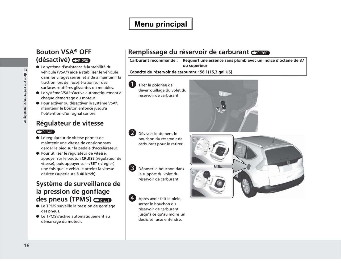 2013 Honda CR-V Gebruikershandleiding | Frans