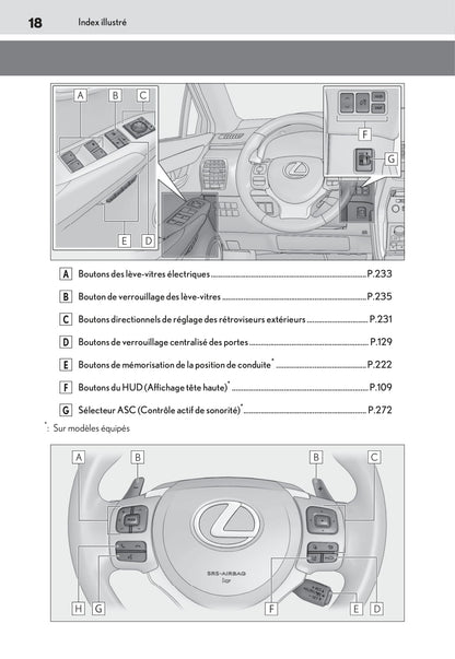 2019-2020 Lexus NX 300h Owner's Manual | French
