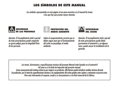 2008-2011 Alfa Romeo Brera Owner's Manual | Spanish
