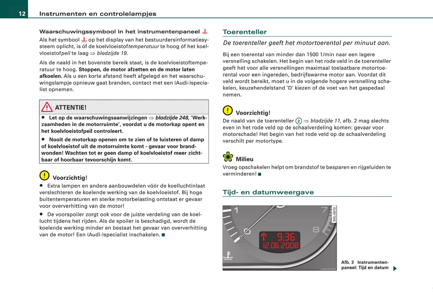 2008-2011 Audi A6 Bedienungsanleitung | Niederländisch