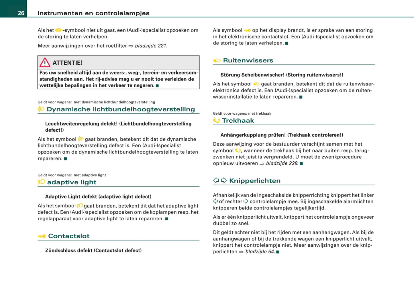 2008-2011 Audi A6 Bedienungsanleitung | Niederländisch