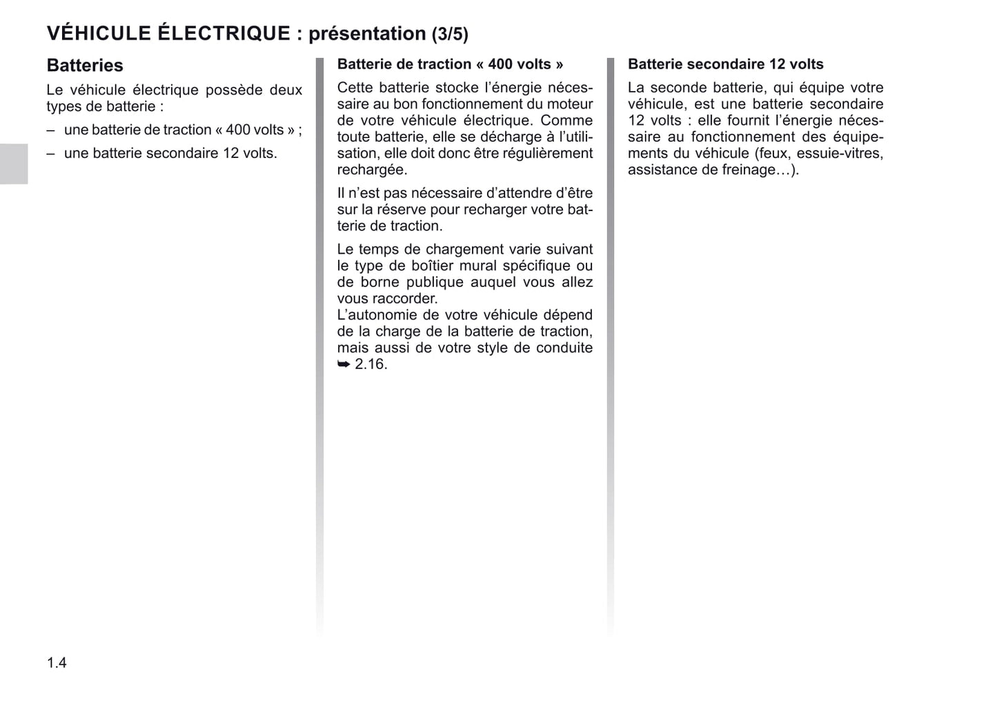 2019-2021 Renault Zoe Manuel du propriétaire | Français