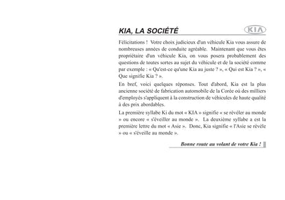 2006-2009 Kia Sorento Manuel du propriétaire | Français
