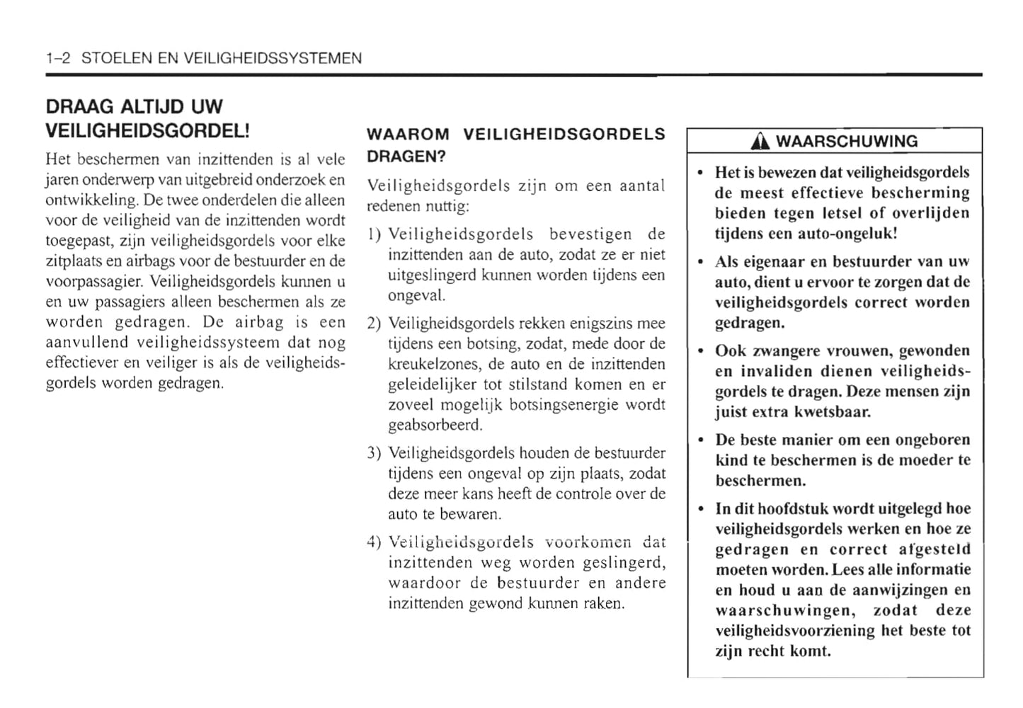 2000-2006 Daewoo Evanda Gebruikershandleiding | Nederlands