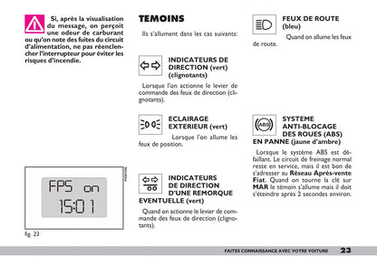 2007-2008 Fiat 600 Bedienungsanleitung | Französisch