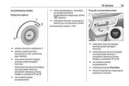 2020 Opel Vivaro Owner's Manual | Polish