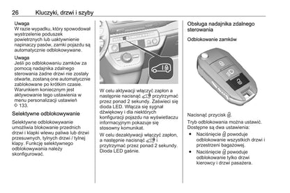 2020 Opel Vivaro Owner's Manual | Polish