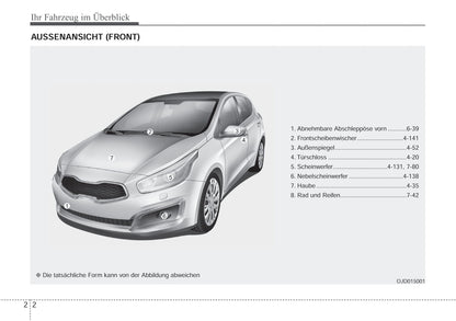 2017-2018 Kia Cee'd Owner's Manual | German