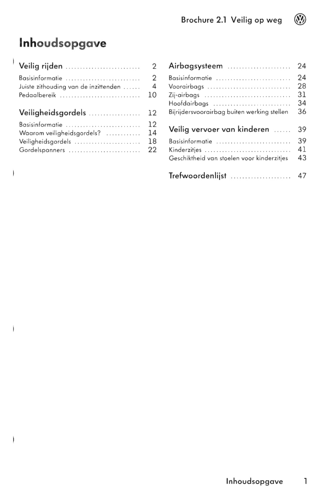 2008-2012 Volkswagen Passat Gebruikershandleiding | Nederlands