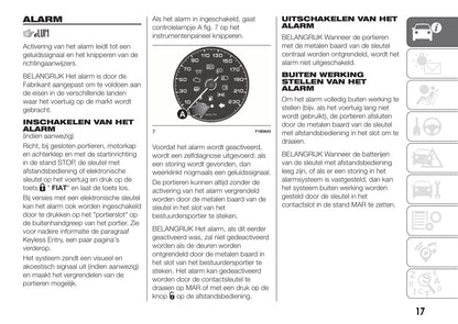 2018-2019 Fiat 500X Bedienungsanleitung | Niederländisch