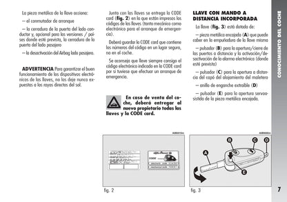 2003-2005 Alfa Romeo 156 Manuel du propriétaire | Espagnol