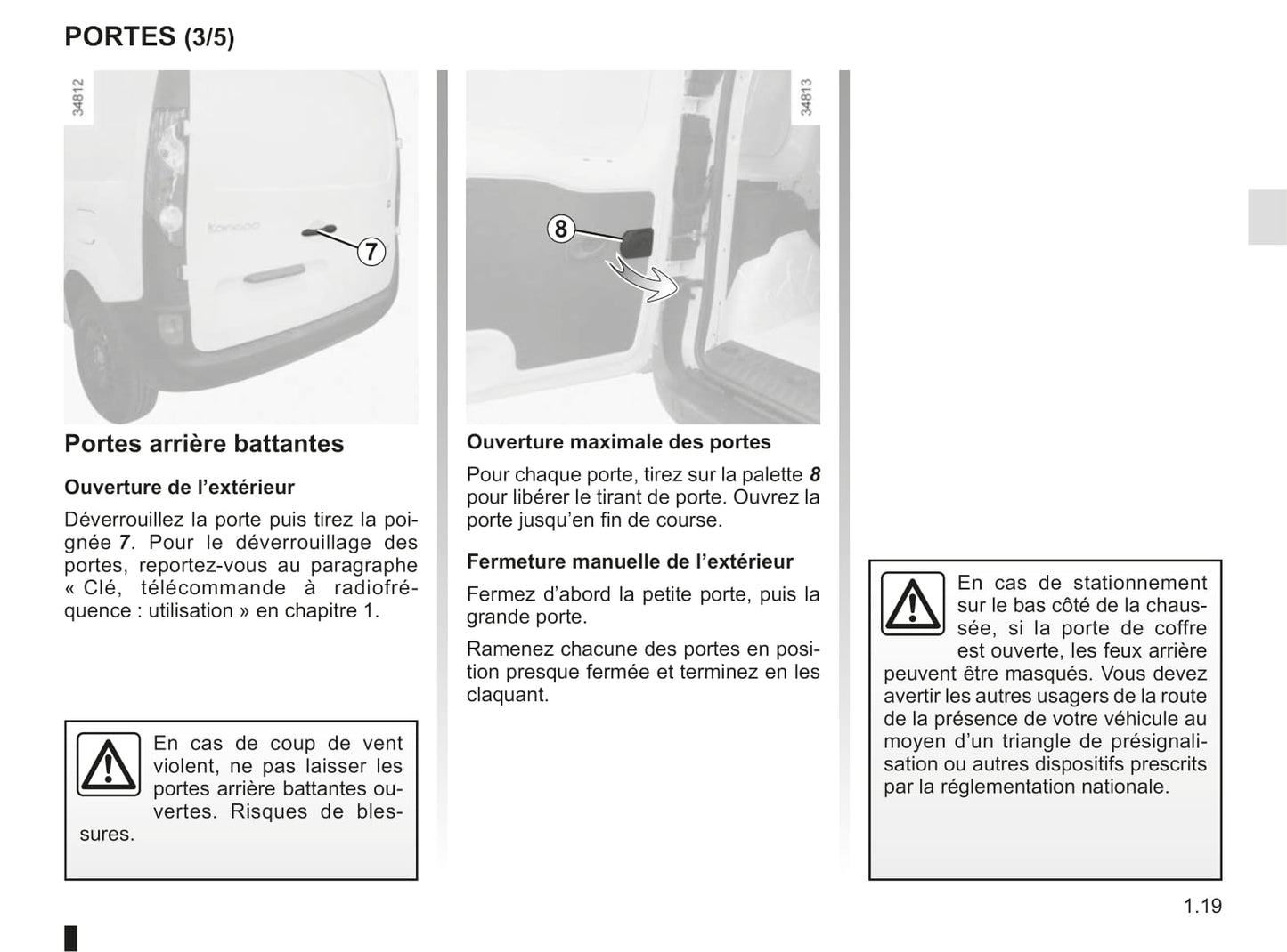 2012-2013 Renault Kangoo Manuel du propriétaire | Français