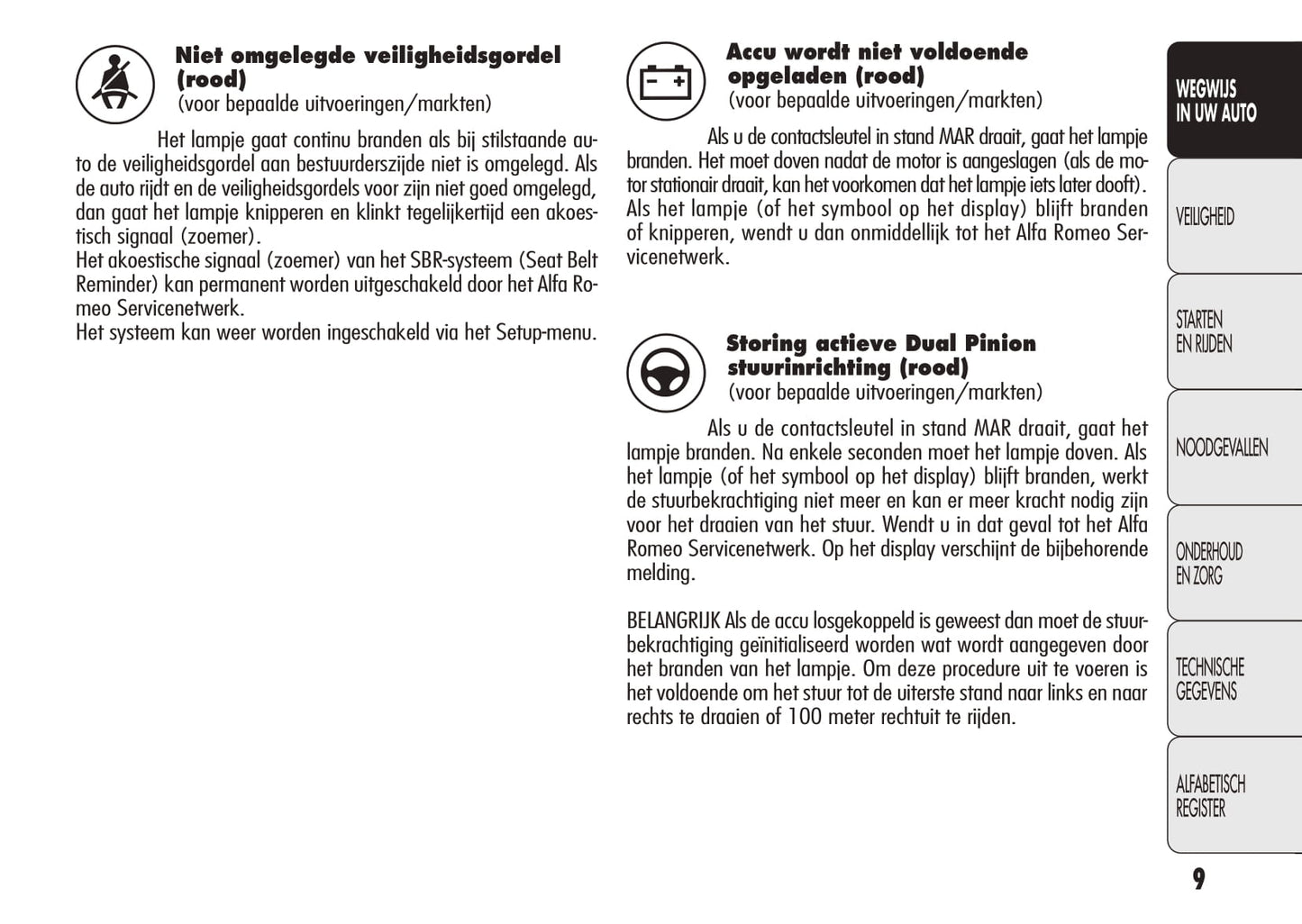 2010-2014 Alfa Romeo Giulietta Bedienungsanleitung | Niederländisch