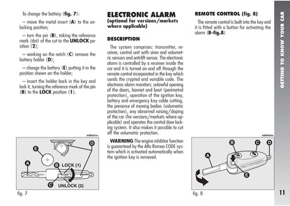 2003-2005 Alfa Romeo 156 Owner's Manual | English